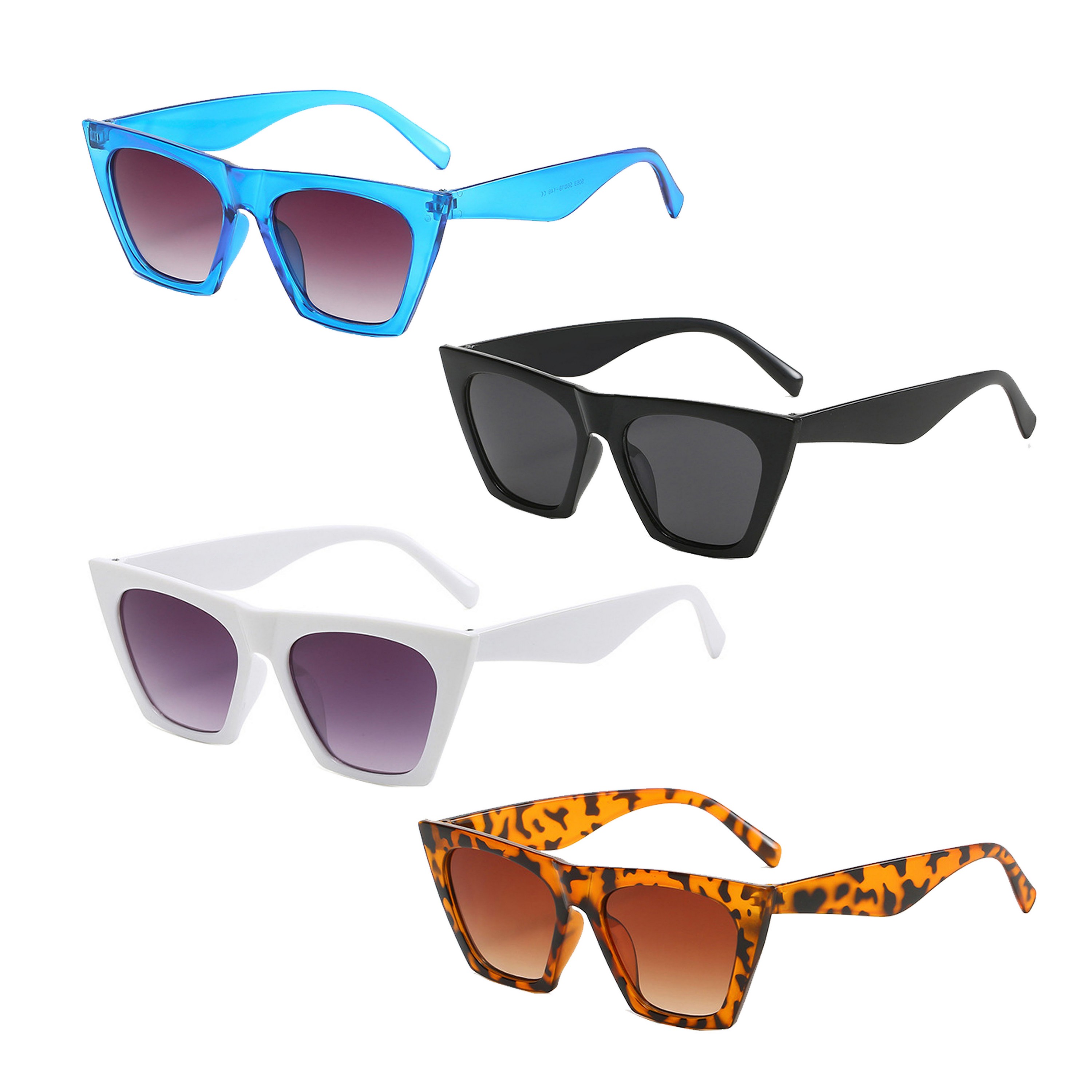 Oversized Square Cateye Sunglasses-Ocean 2