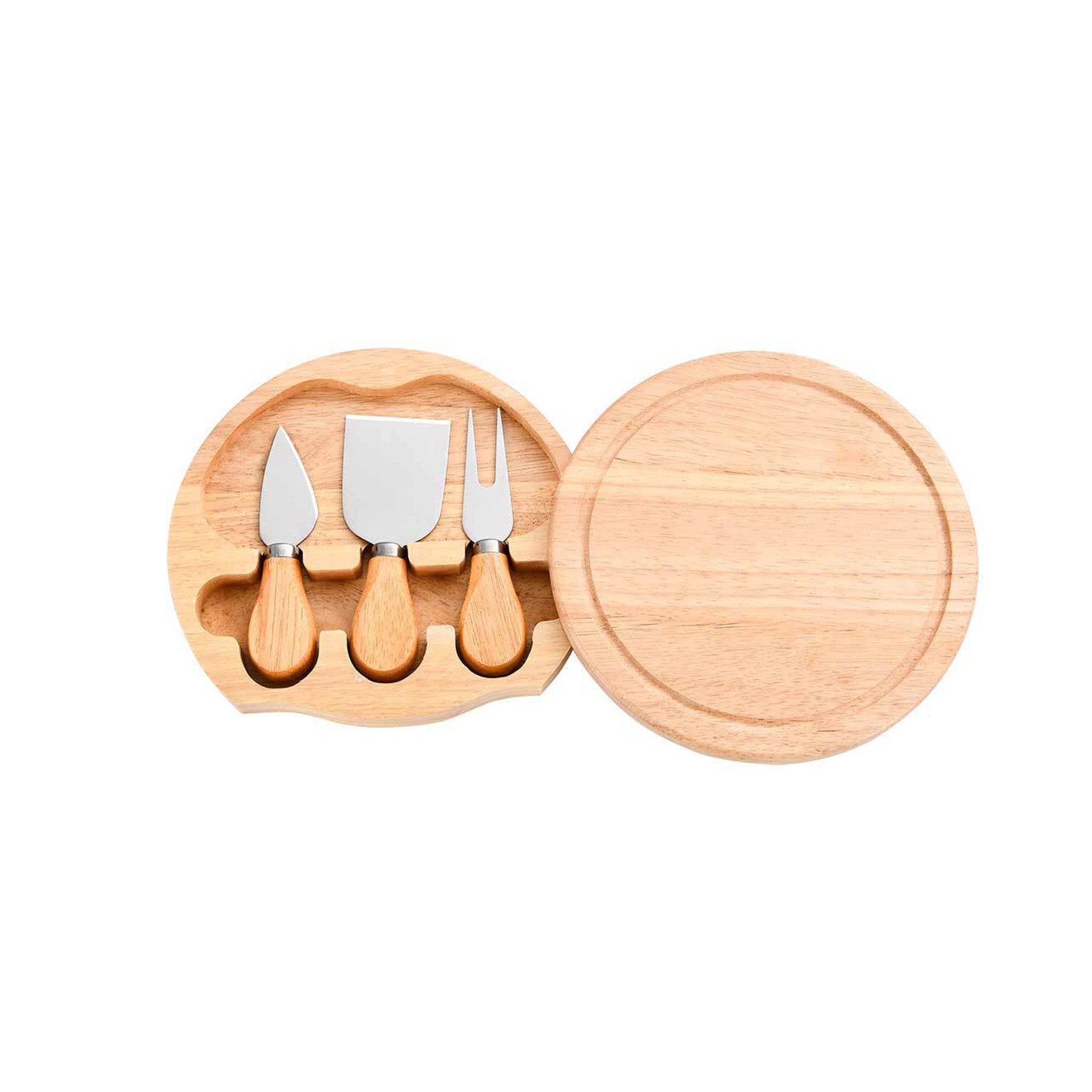 Round Cheese Board & Knife Set 2