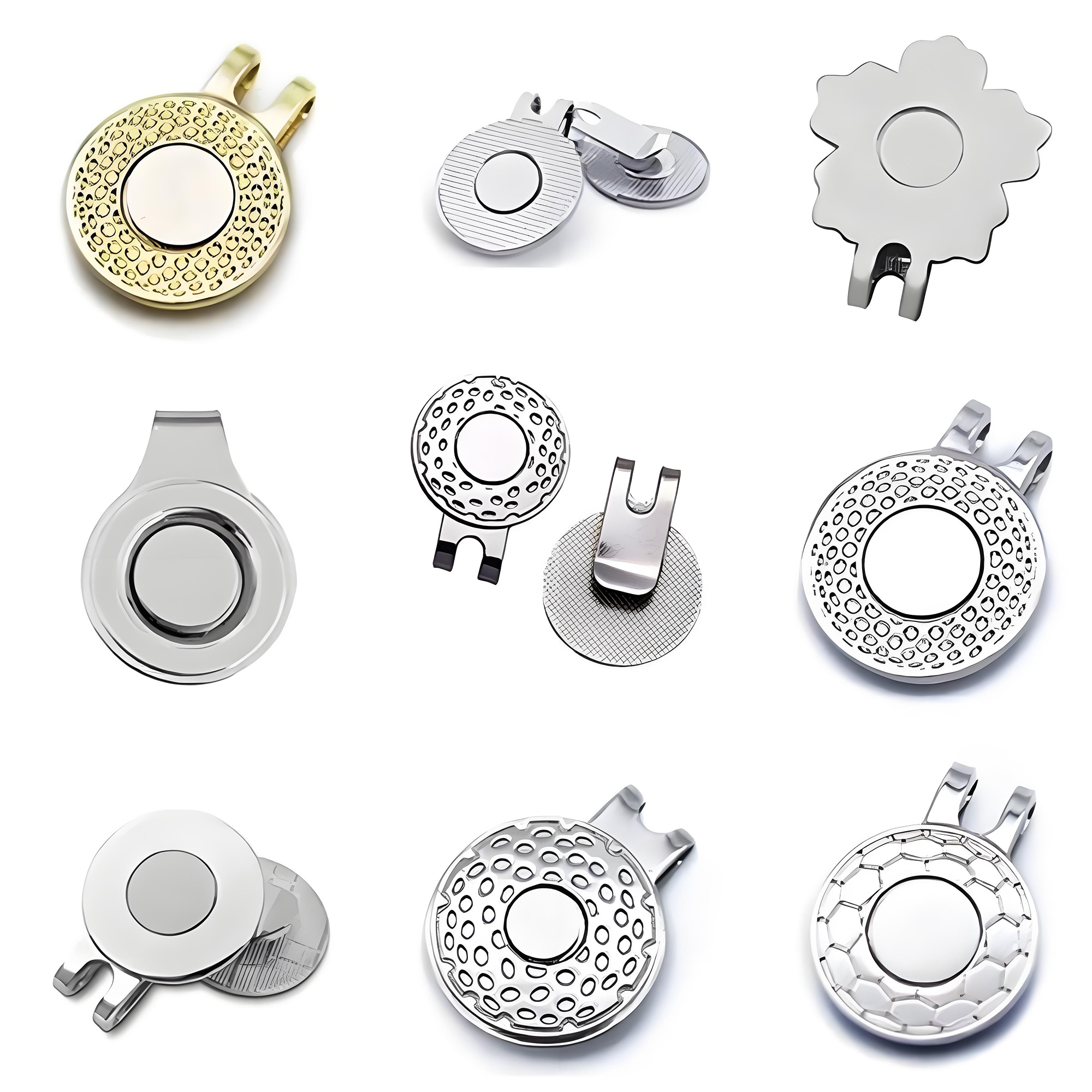 Magnetic Golf Hat Clip Ball Marker Holder 2