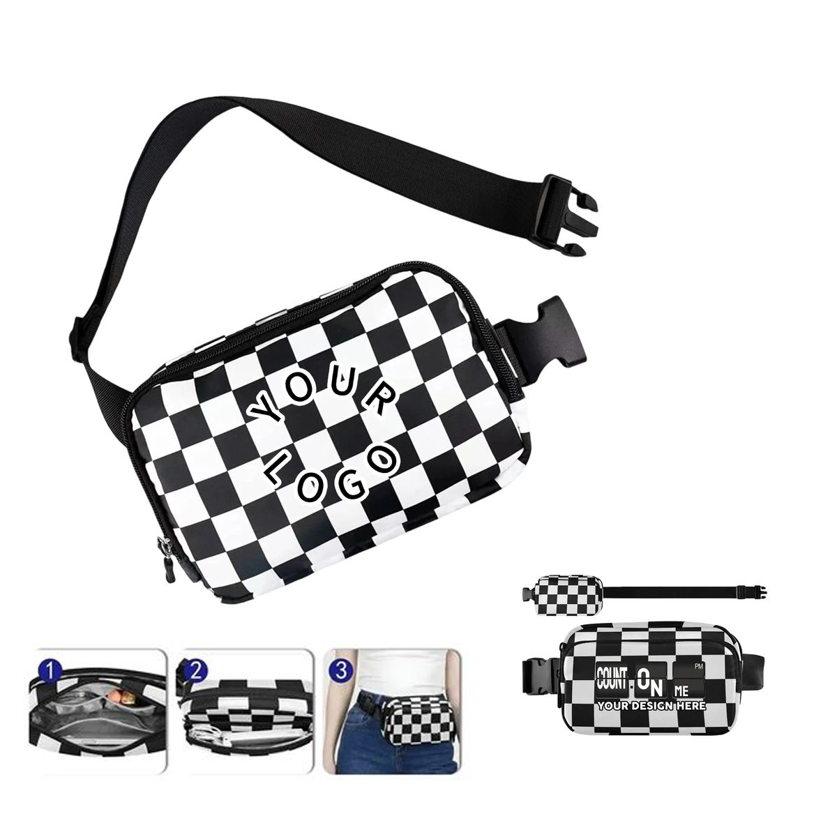 Oxford Belt Bag with Secure Compartments and Easy Access 2