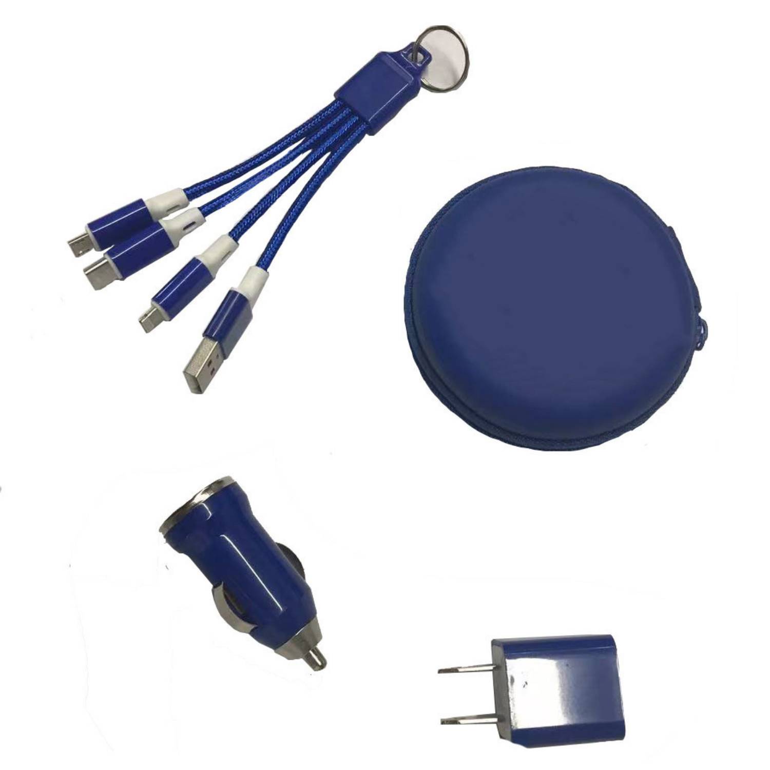3-in-1 Travel Charger Kit with Wall Plug, Car Adapter&Cable 3