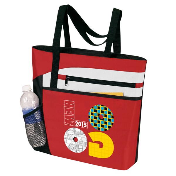 "Rocket" Zip Pockets Tote Bag 2