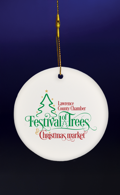 3" Round Ceramic Ornament 3