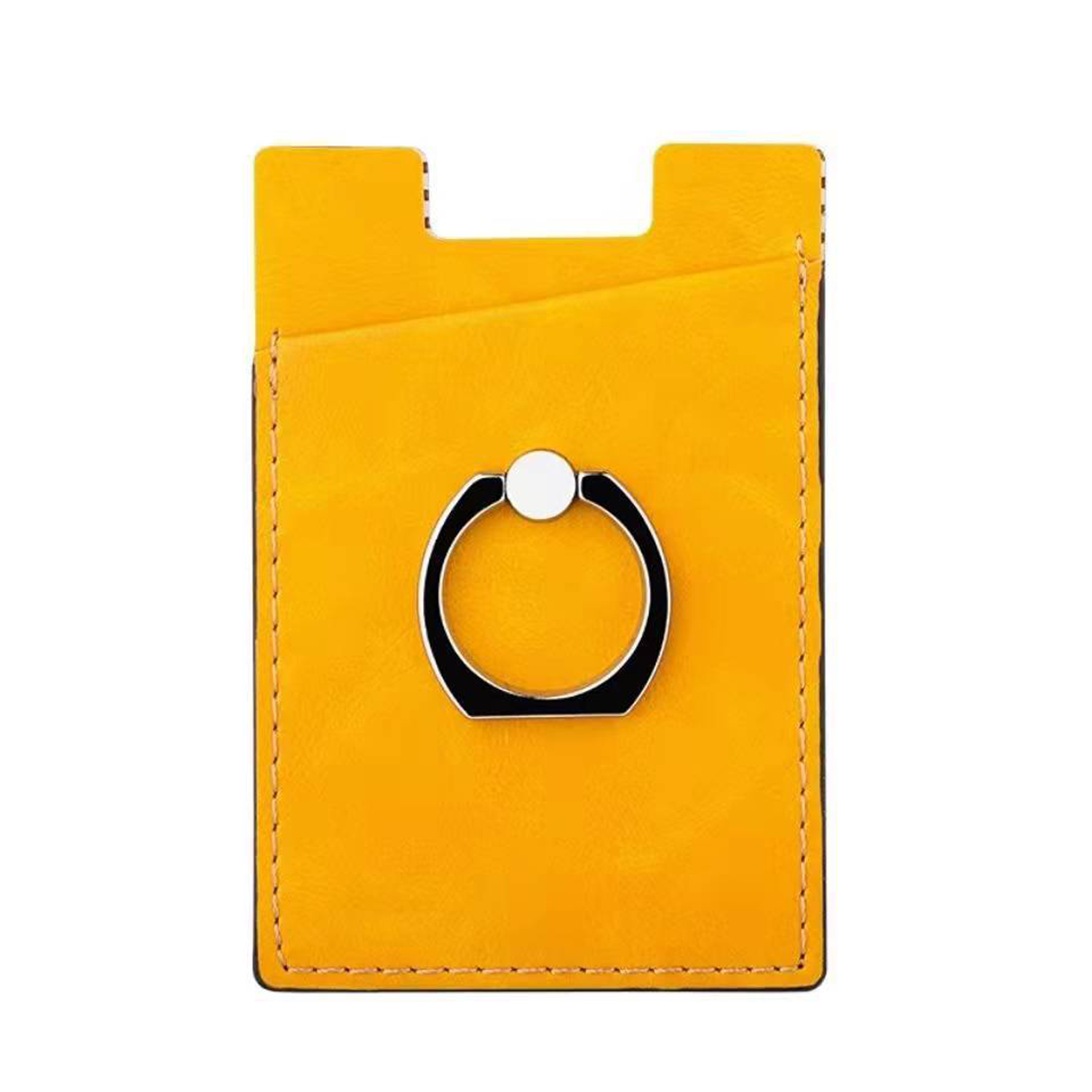PU Leather Creative Double Layer Cell Phone Ring & Stand 3