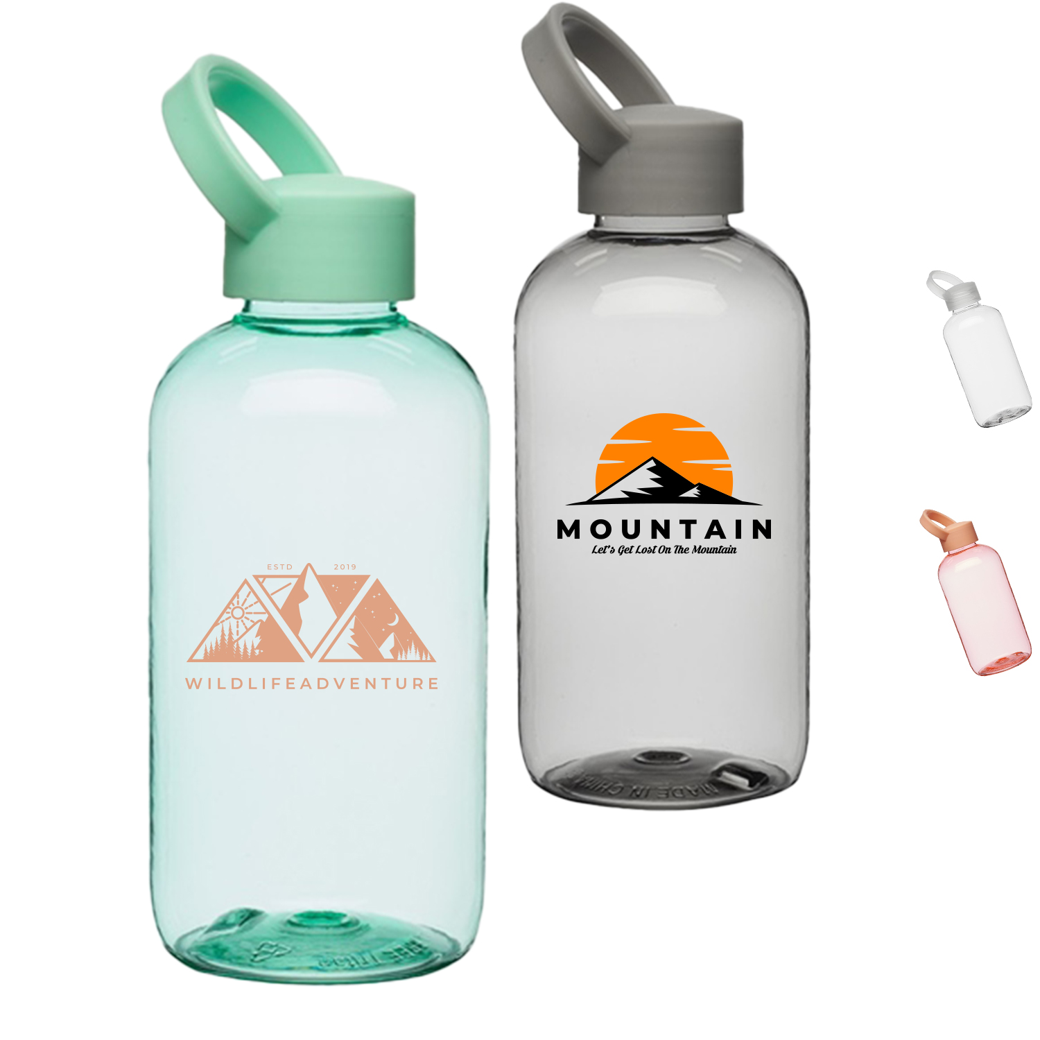 20 oz. Flexi-Grip easy squeeze Sports Water Bottle w/ Handle 2