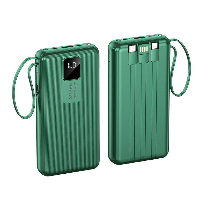 10000 Mah Power Bank W/ 4 Cables 4