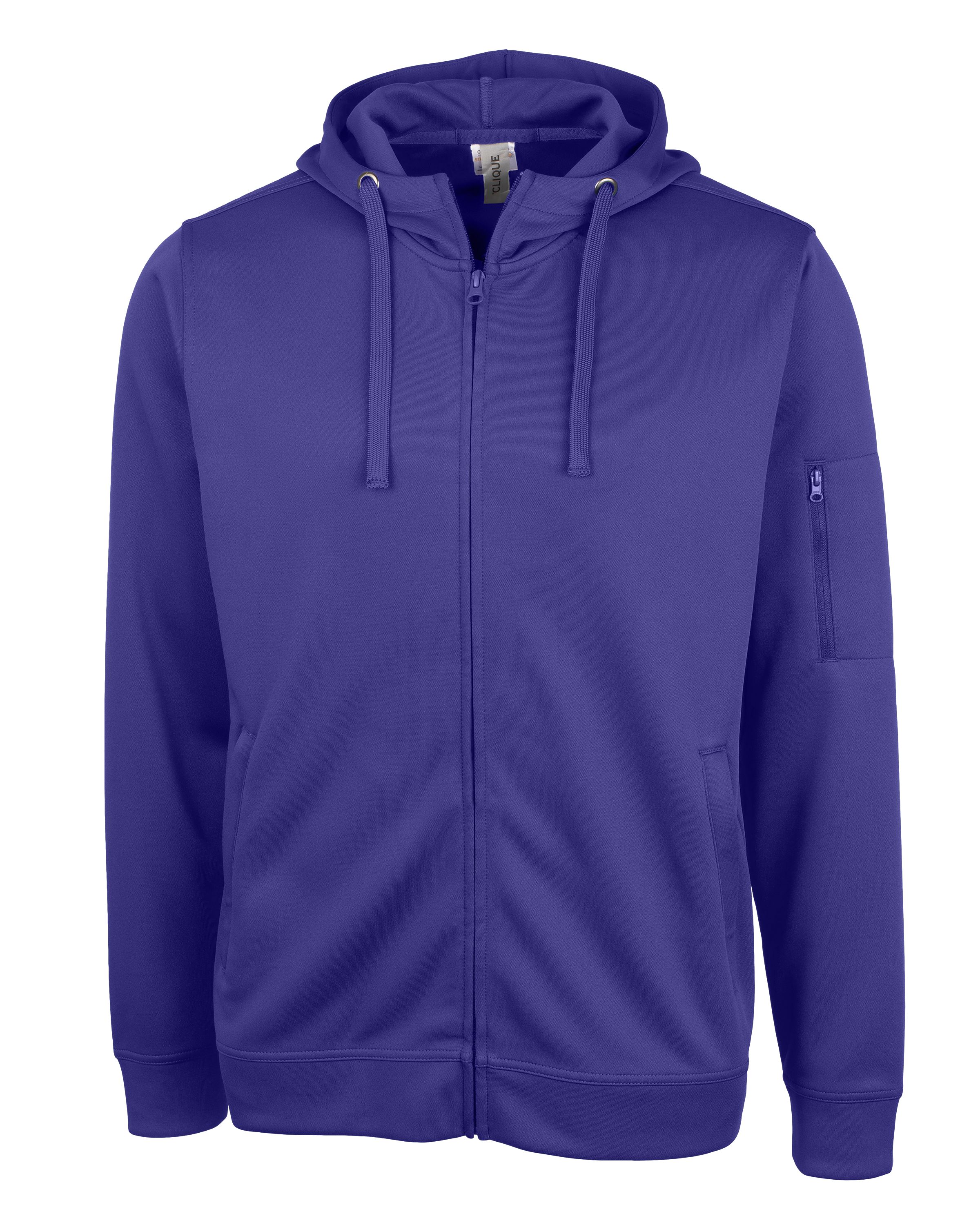 Clique Lift Solution-dyed Performance Unisex Full Zip Hooded Sweatshirt 39