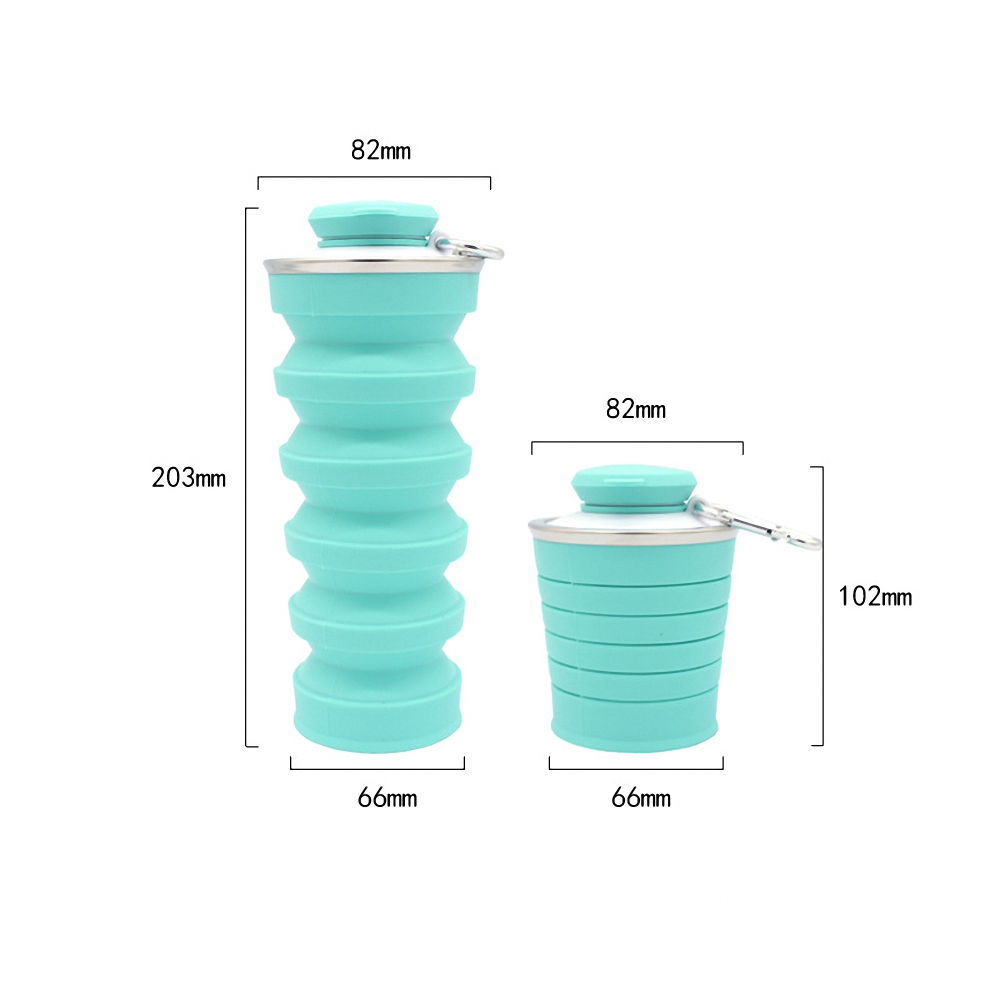 Collapsible Silicone Water Bottle 3