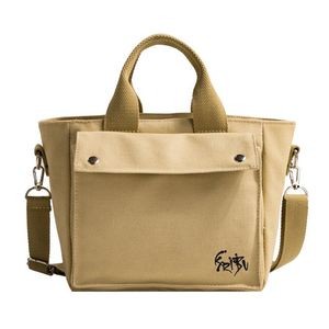Canvas HandBag With Adjustable Shoulder Strap 5