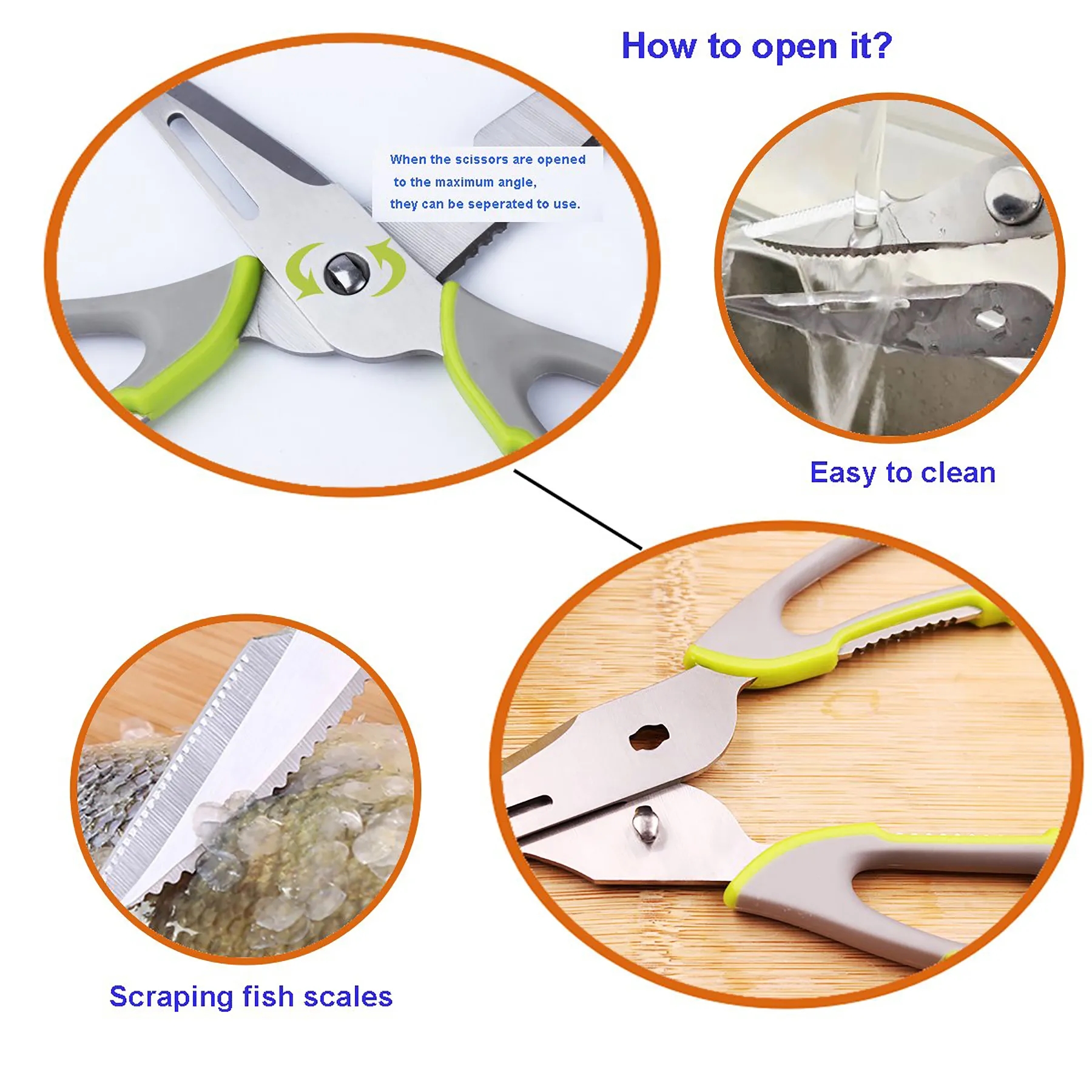 Multipurpose Kitchen Shears Scissors 6