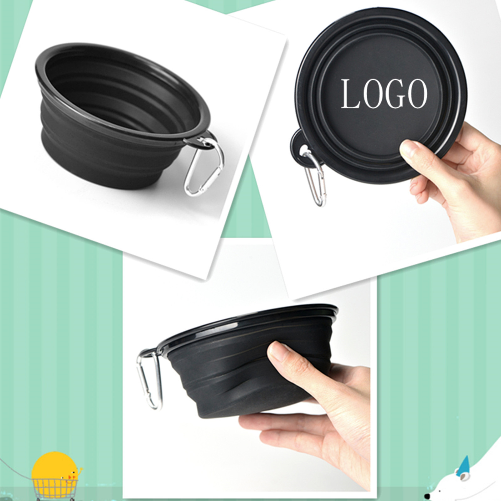 Collapsible Silicone Pet Bowl 4
