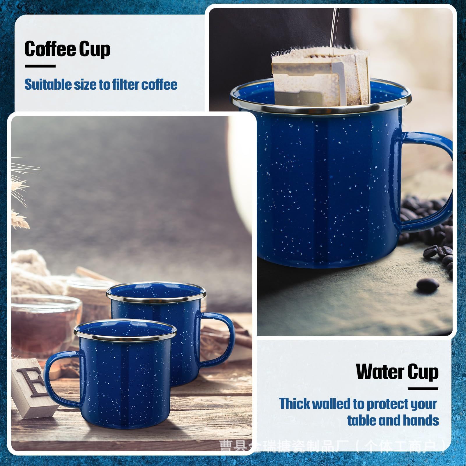 Printed Enamel Camping Mug 3