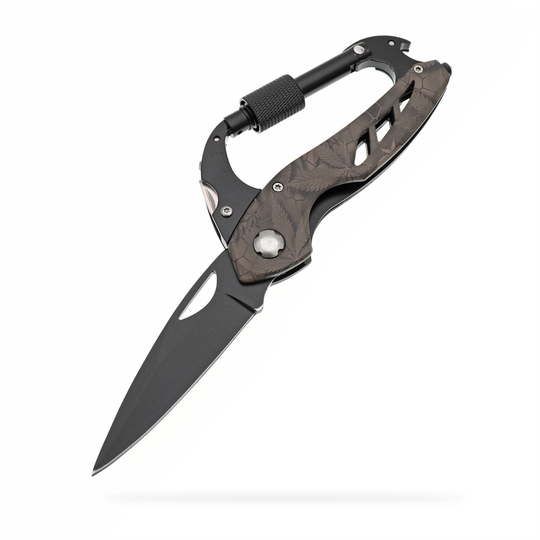 Multitool Carabiner With Folding Pocket Knife 11