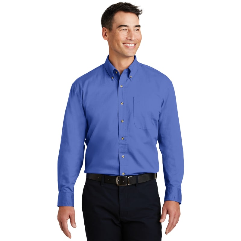 Port Authority Long Sleeve Twill Shirt. 16