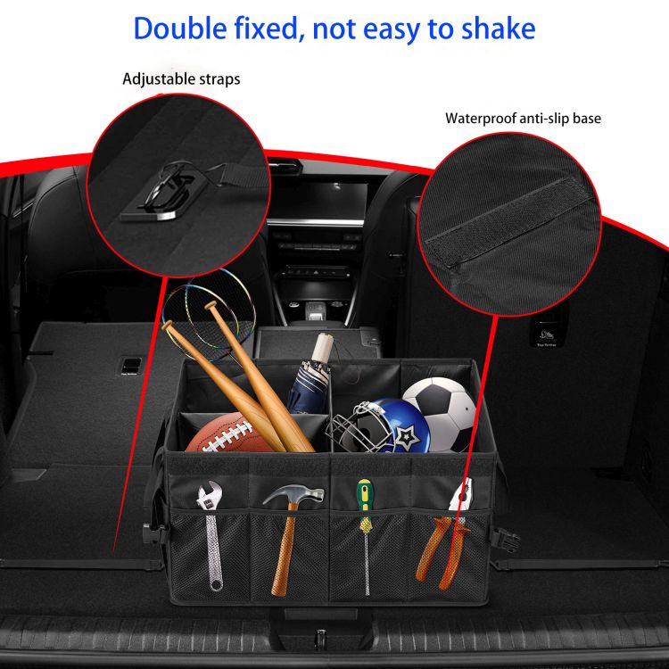 Collapsible Car Trunk Organizer with Cover 4