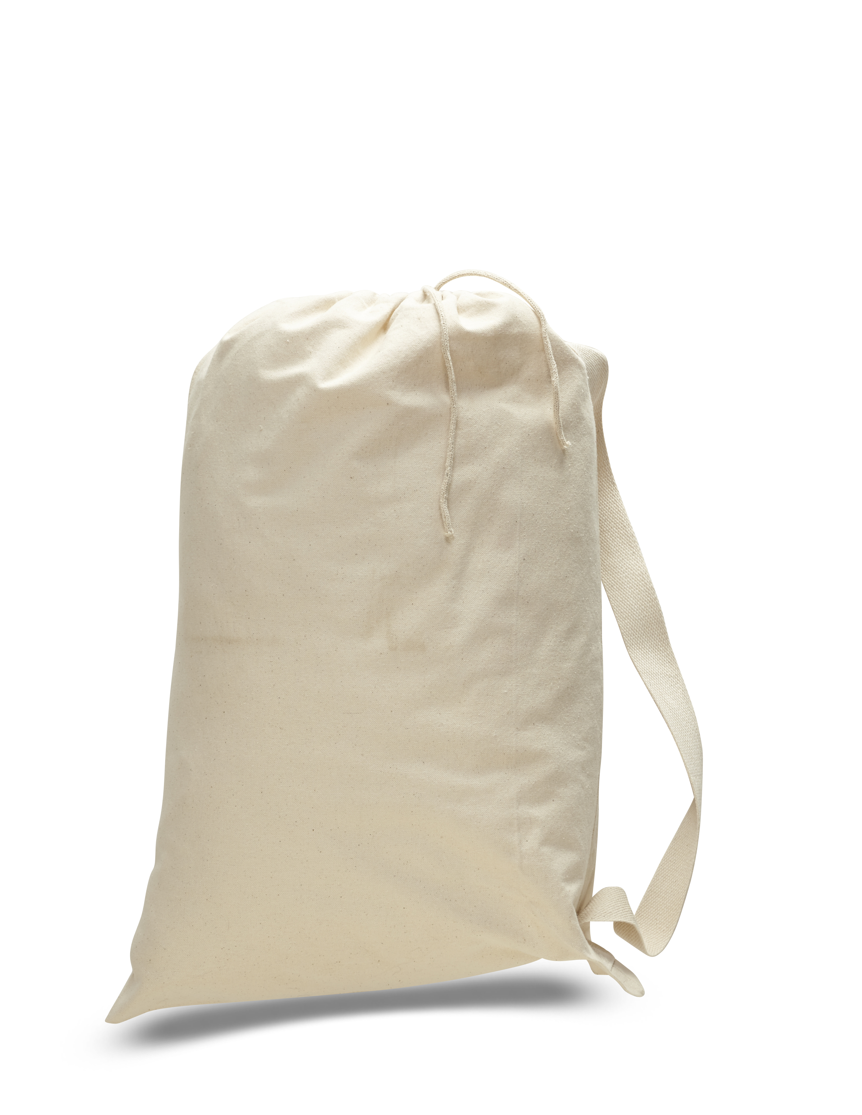 Large Heavy 12 oz. Cotton Canvas Drawstring Backpack Bag - Colors 1
