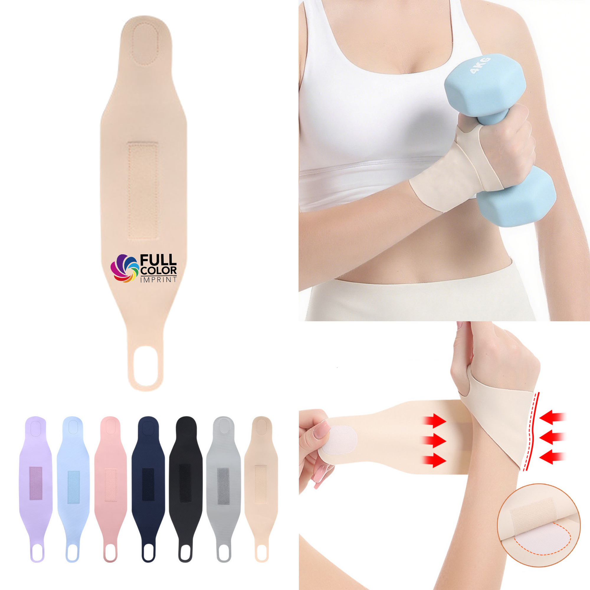 Full Color Wrist Brace For Carpal Tunnel Support MOQ 50 2