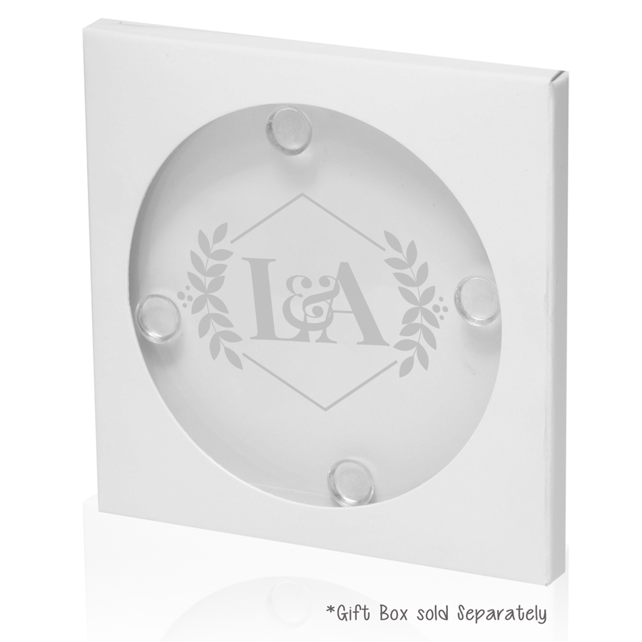 Circular Glass Coasters 4" 3