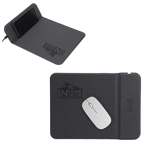Azure 15W Wireless Charger Mouse Pad with Kickstand 2