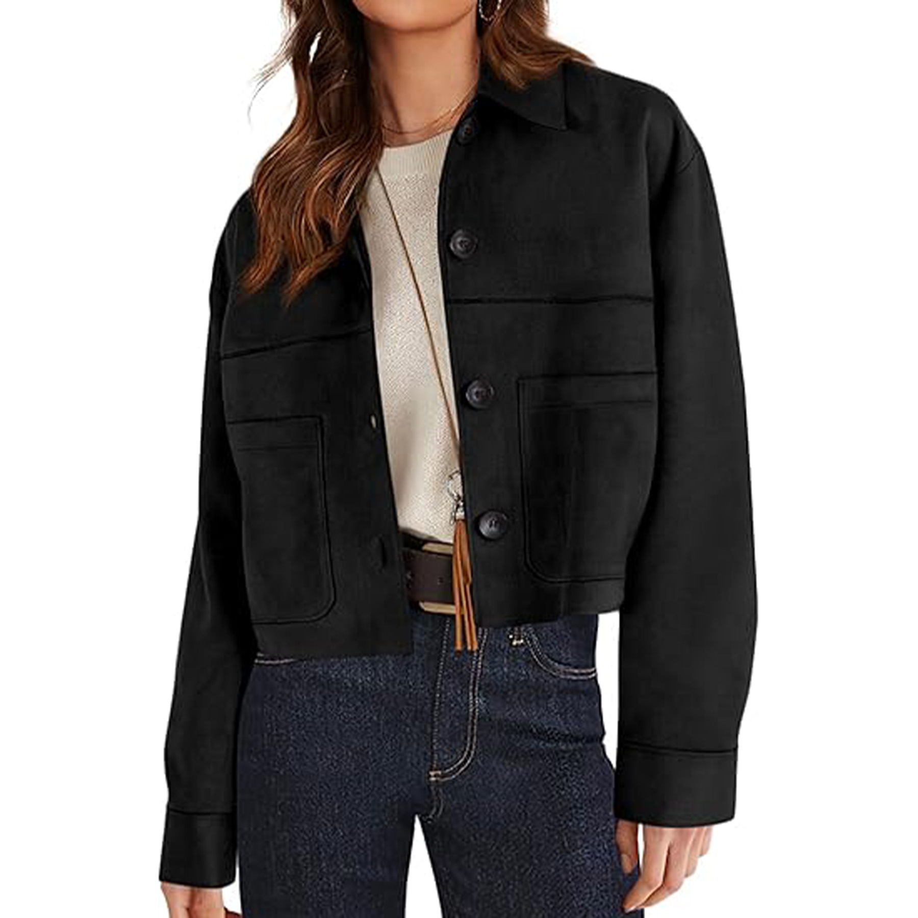Faux Suede Bomber Jacket 4