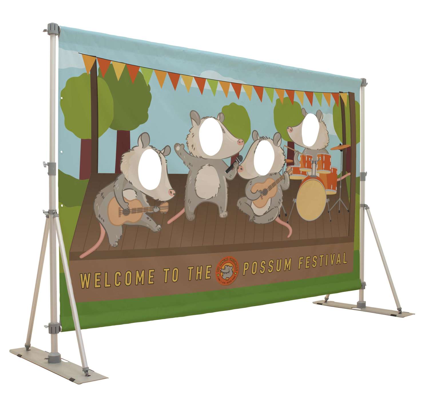 Headliner Display Quad Face Cutout Kit (18 oz. Vinyl, Single-Sided) 13