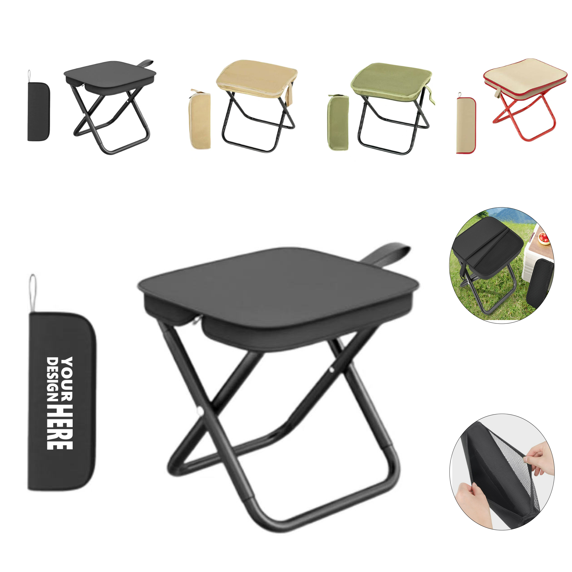 Carbon Steel Folding Portable Stool 3