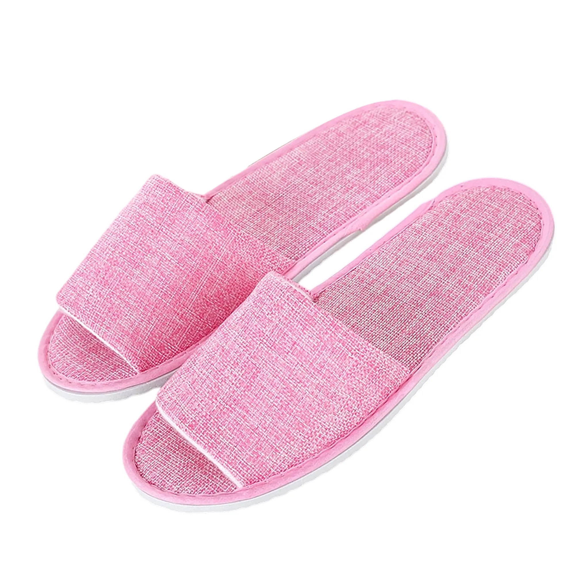 Disposable Linen Hotel Slippers 4