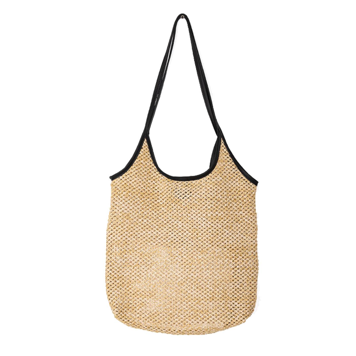 Straw Mesh Tote Bag 1