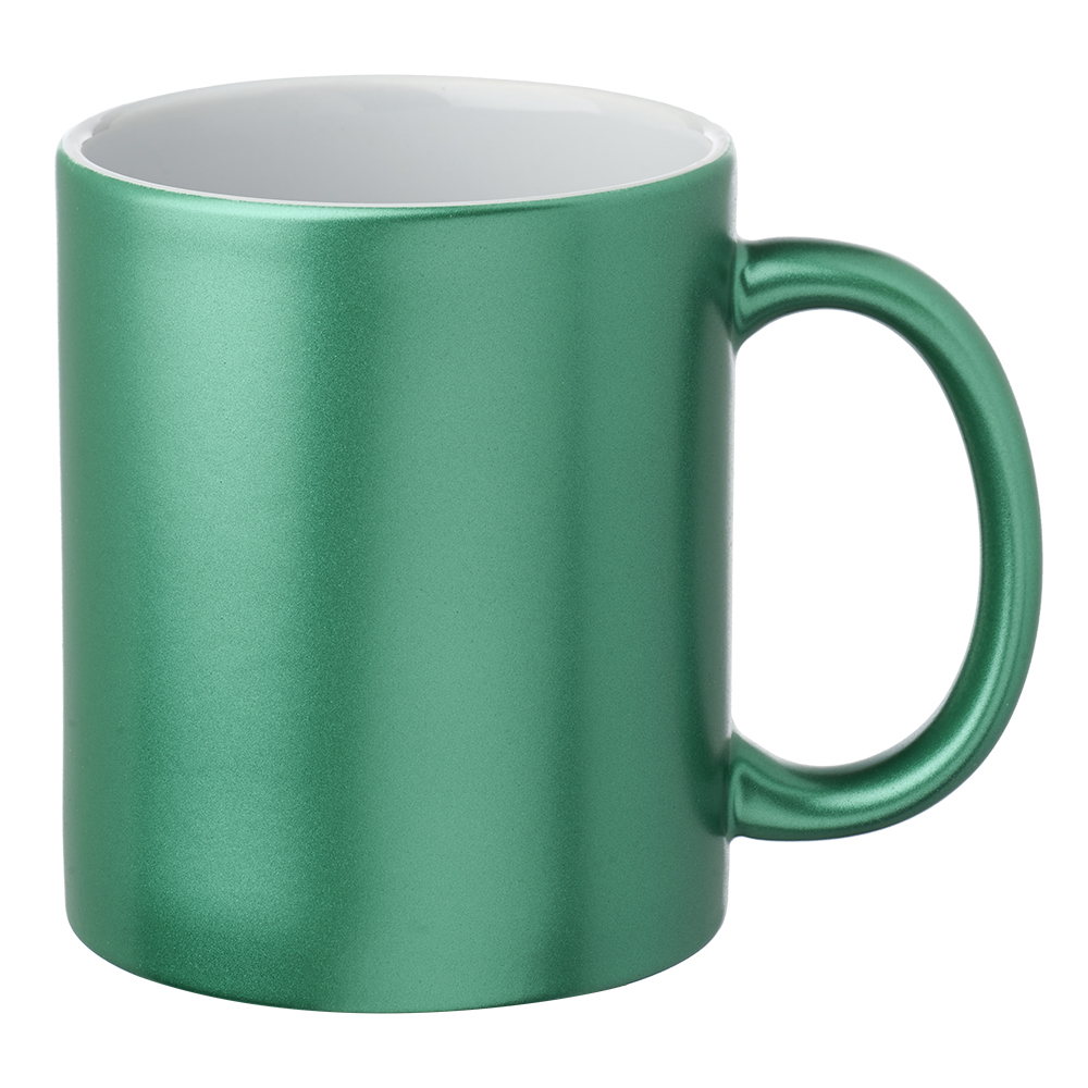 11 oz. Metallic Ceramic Custom Mugs 1