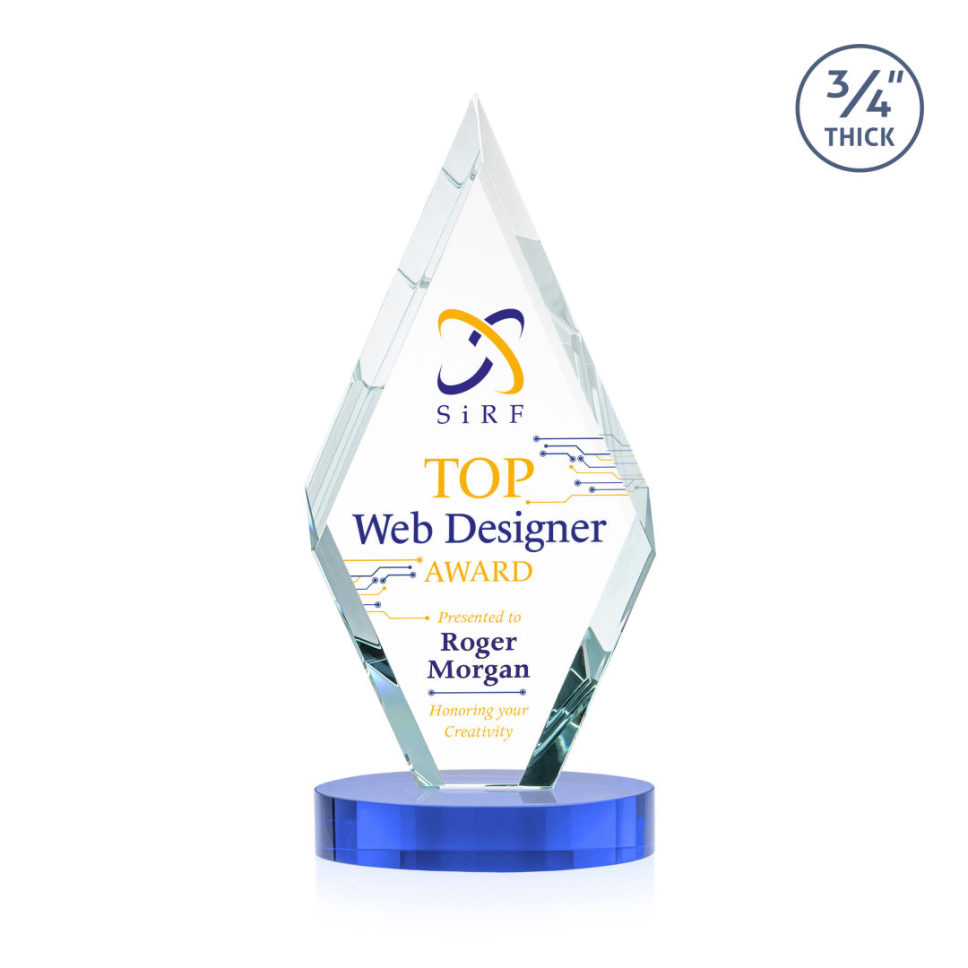 Richmond VividPrint™ Award on Alberton Base - Sky Blue 3