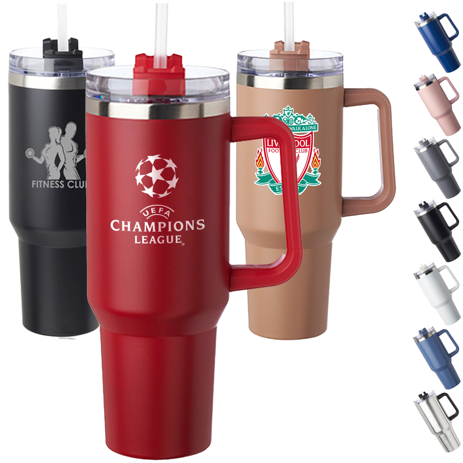 40 oz. Stainless Steel Travel Mugs w/ Handle 2