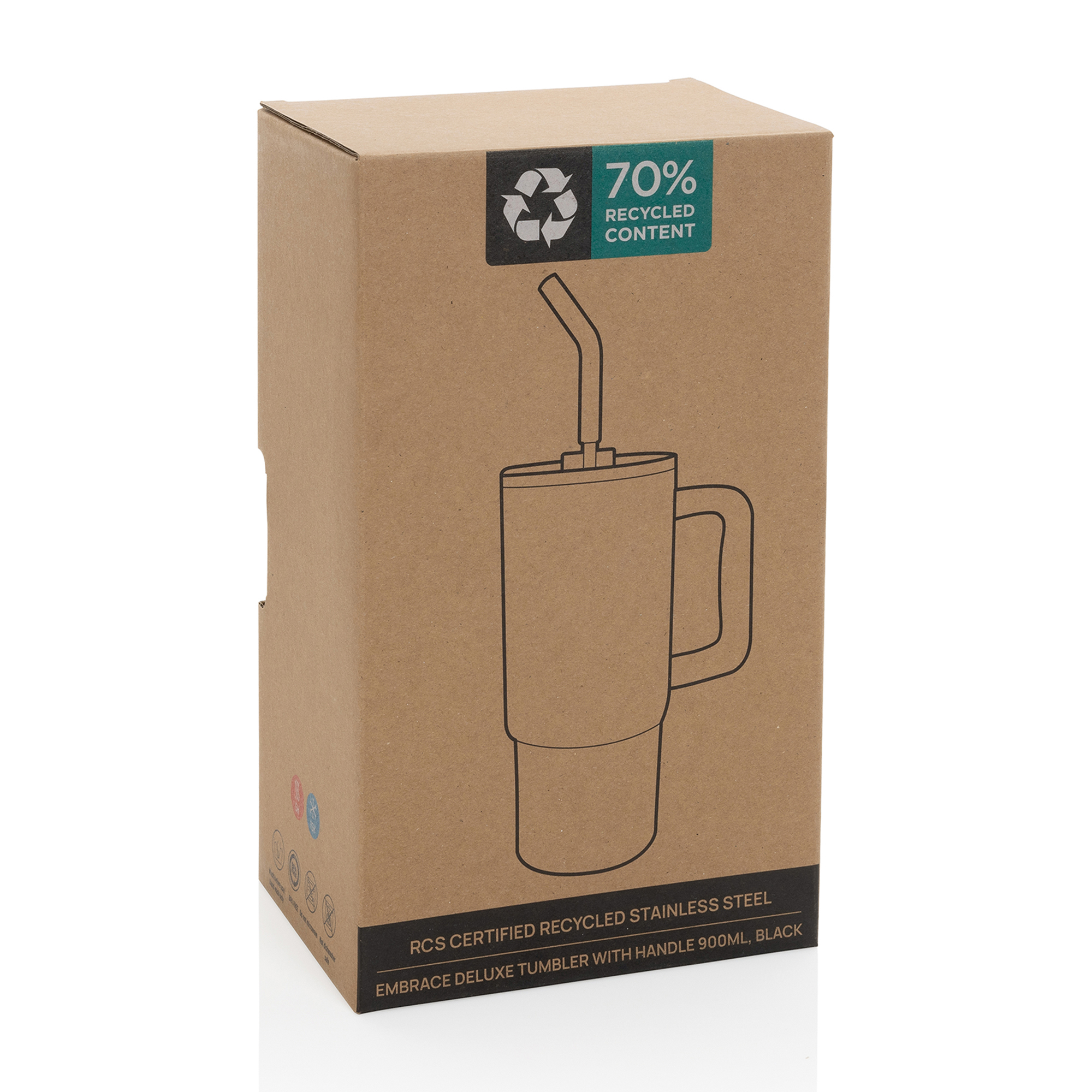 Embrace Deluxe Recycled Stainless Steel Tumbler 900ml 78