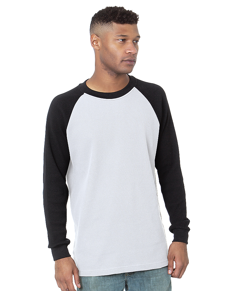Heavyweight Waffle Knit Thermal, custom hoodie or sweatshirt with logo imprint 3