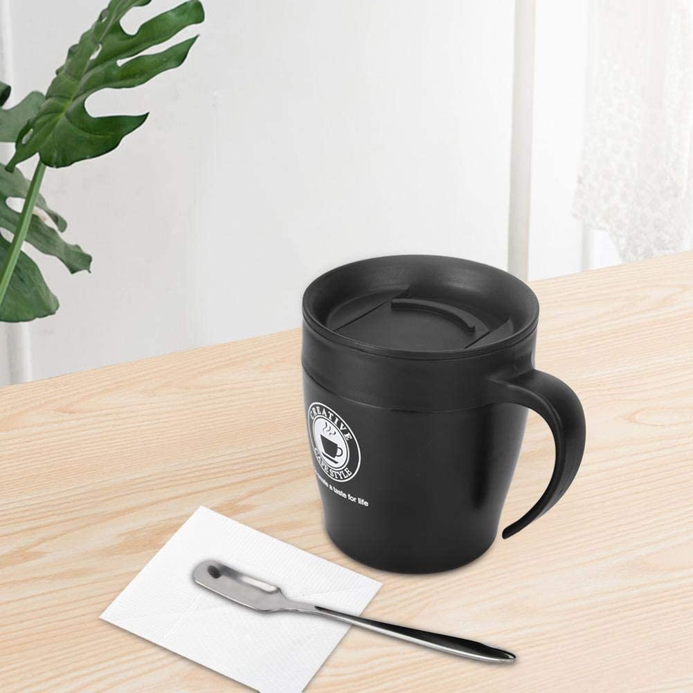 Insulated Stainless Steel Coffee Mug W/ Spoon and Lid for Office/Travel---11 OZ 6