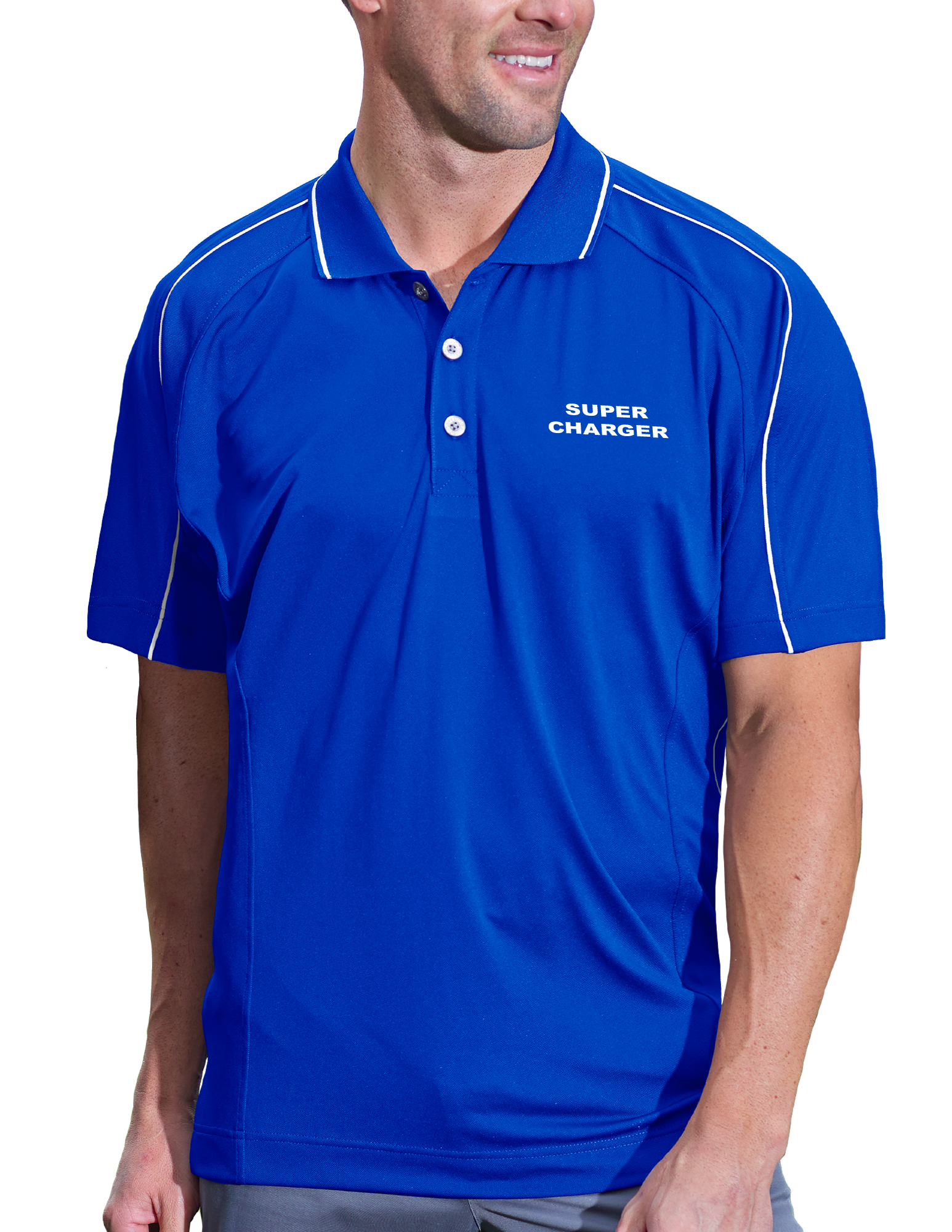 Men's Super Charger Hybrid Cooler Polo Shirt 8