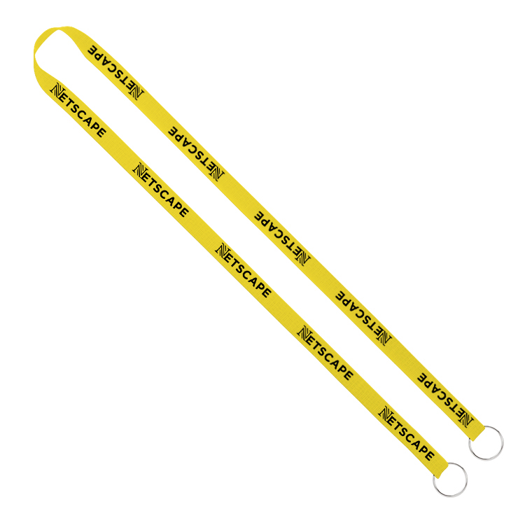 1/2" Screen Printed Lanyard with Double Clips 17