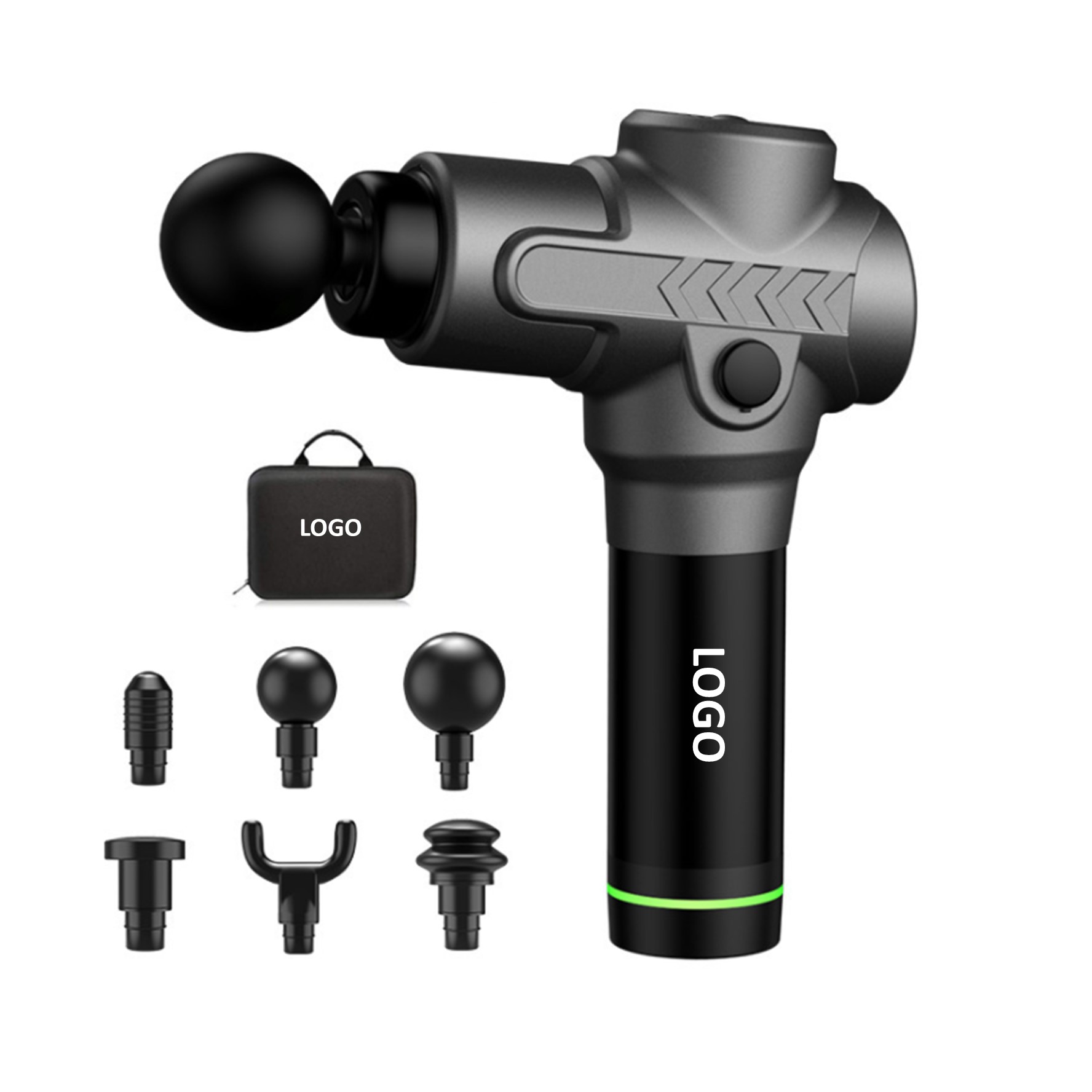 Deep Tissue Massage Gun with 6 Attachments 1