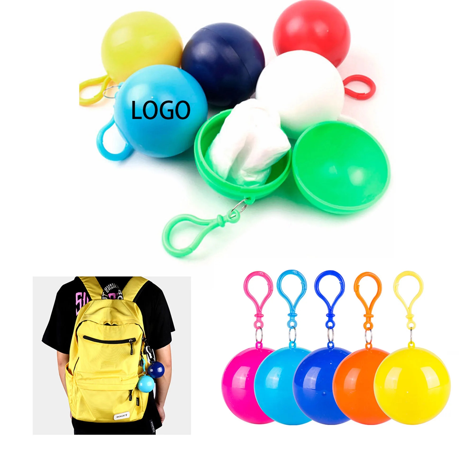 Spherical Portable Disposable Raincoat 2