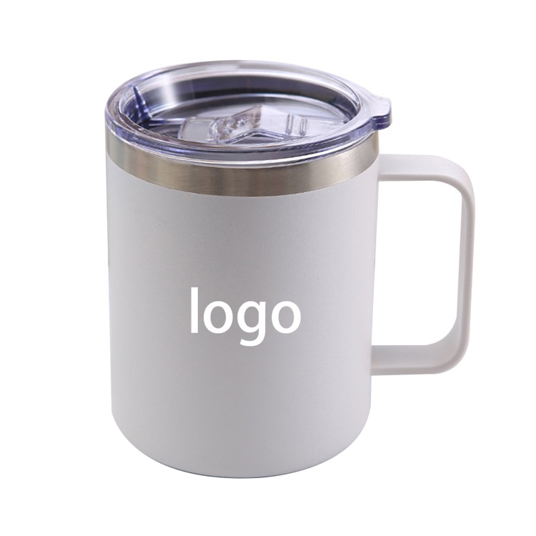 12 oz. Stainless Steel Insulated Coffee Mug with Handle 10