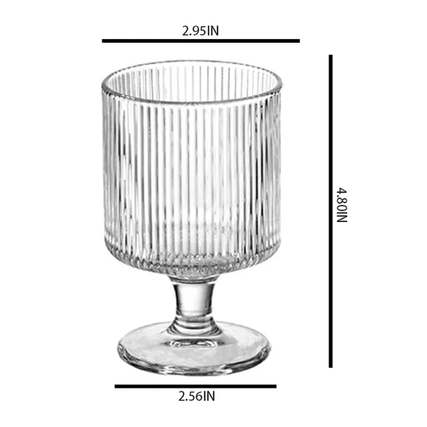 8oz Short Stem Glass Wine Goblet 6