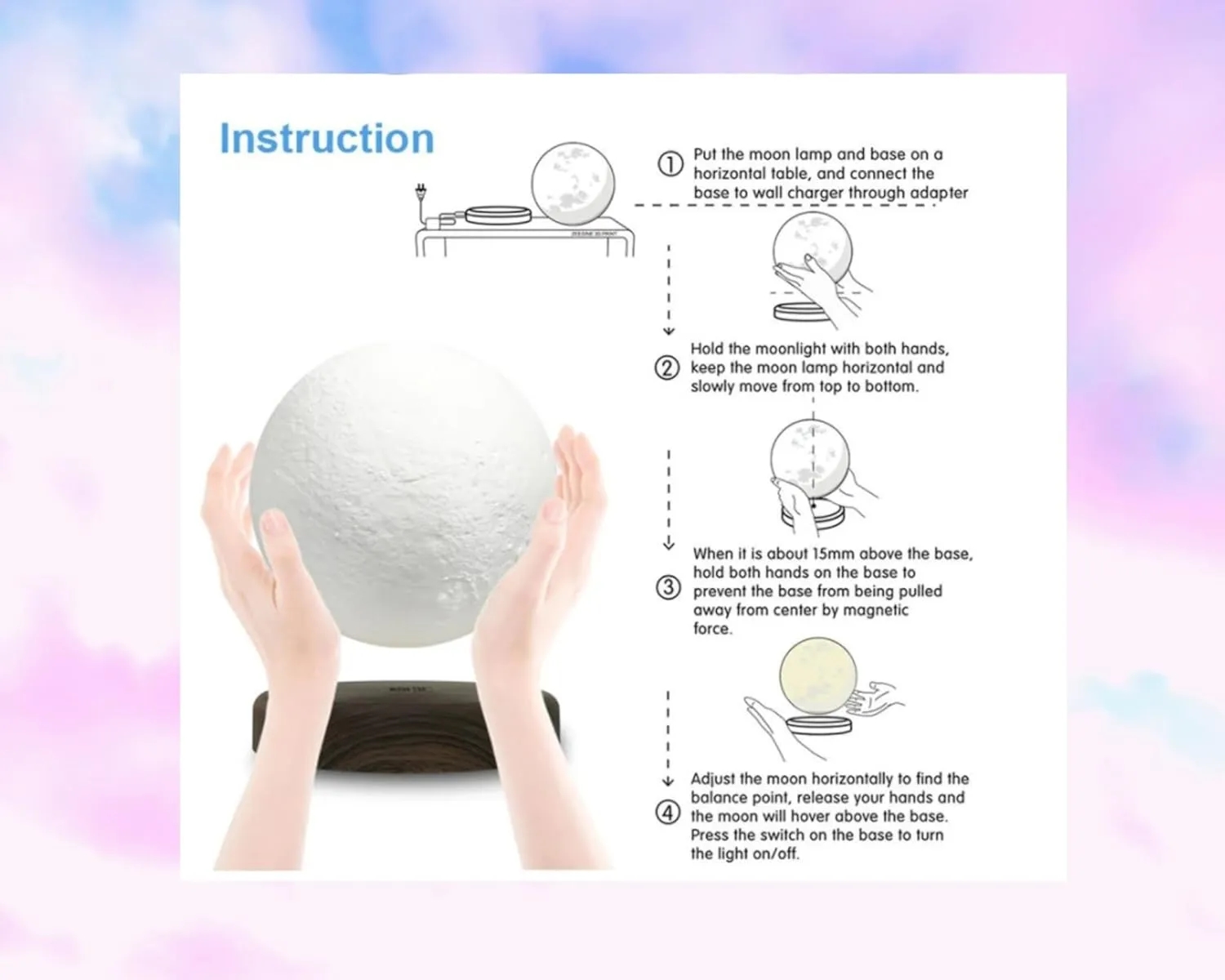 Levitating Moon Lamp 7