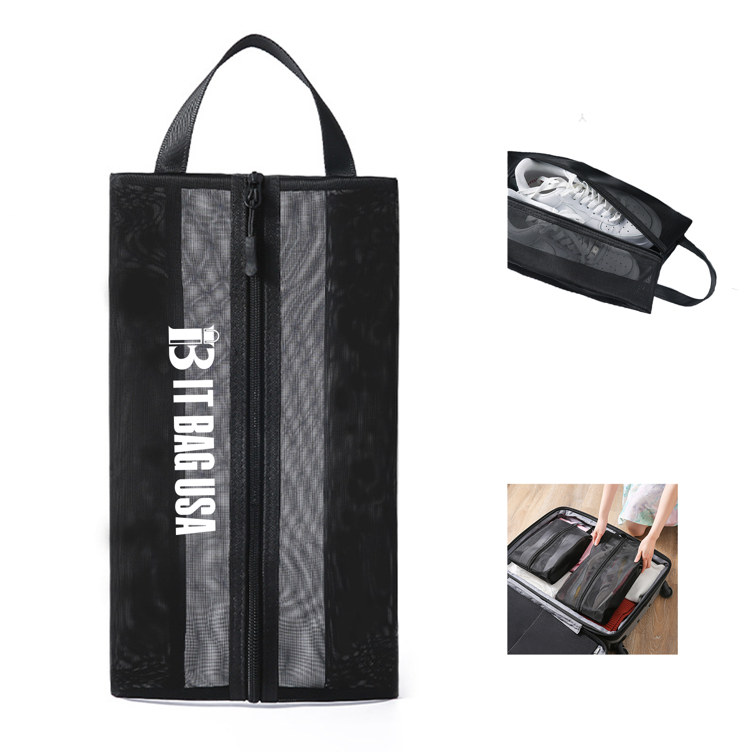 Travel Shoe Bags Pouch With Zipper 1