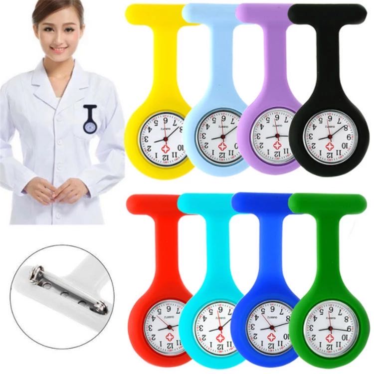 Silicone Nurse Watch pocket/ Medical Brooch Watch 2