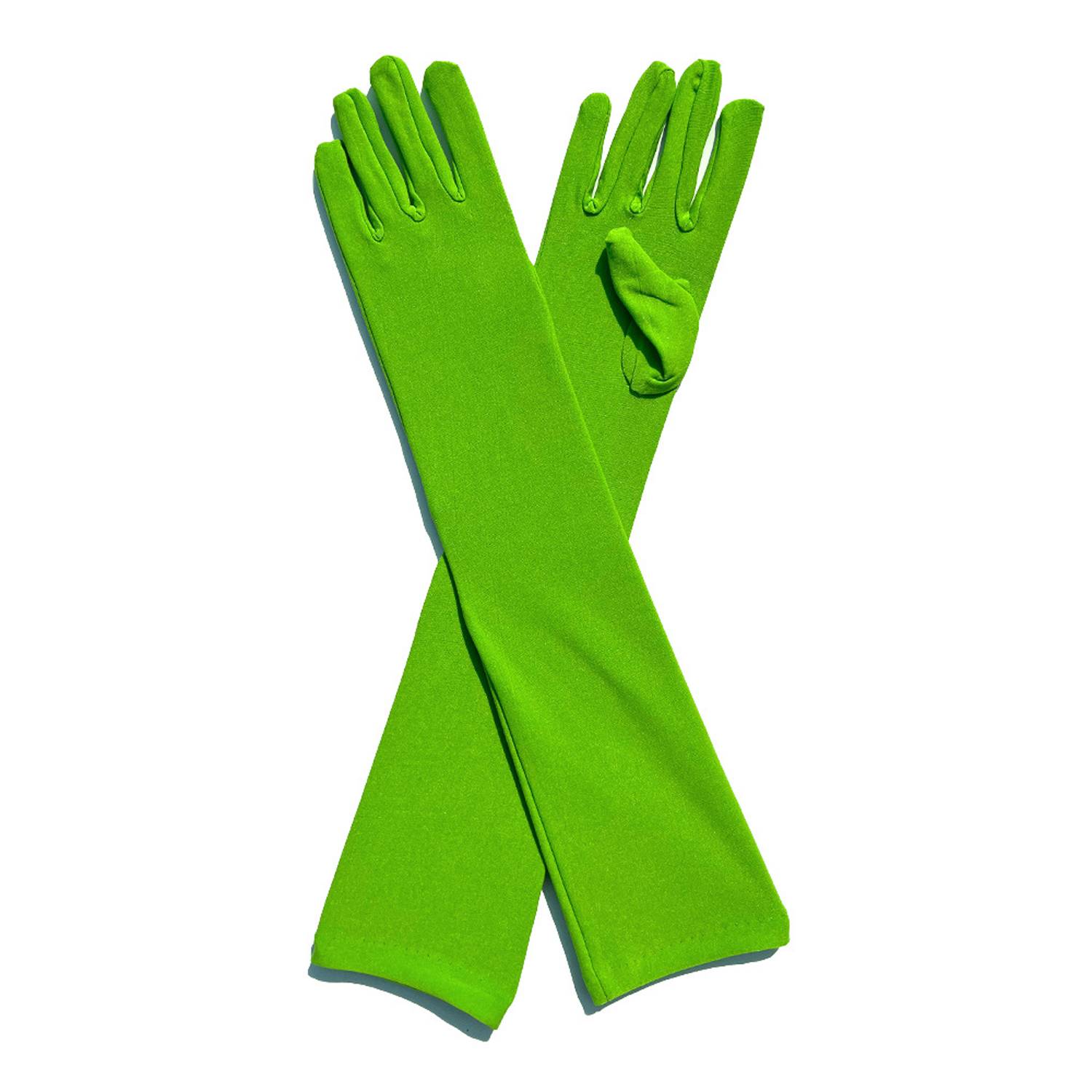 Women Long Stretchy Party Gloves 14