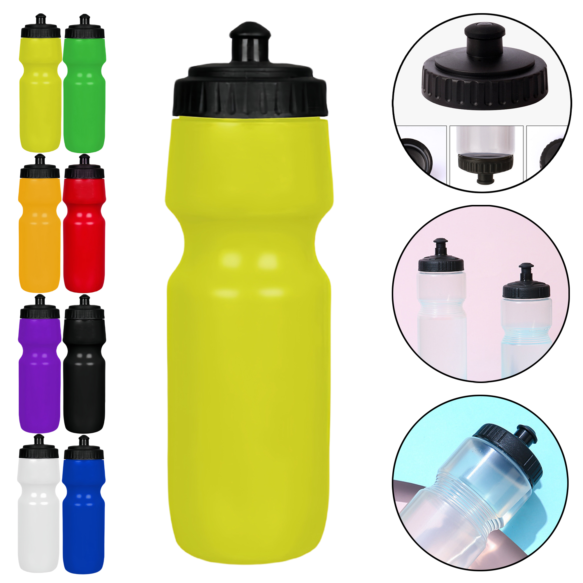 Colorful Sports Plastic Water Bottle with Squeeze Spout 10