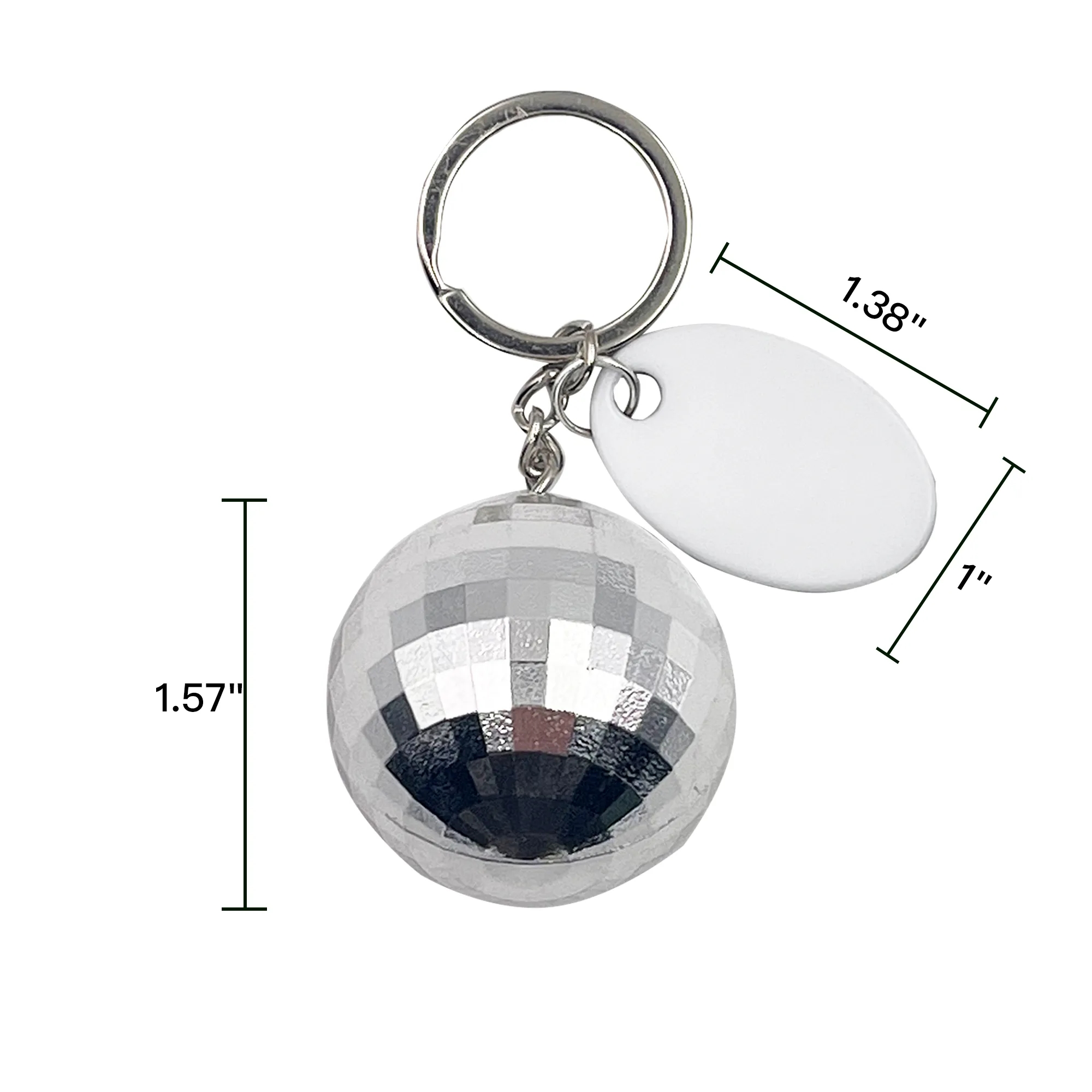 Disco Ball Keychain With Tag 2