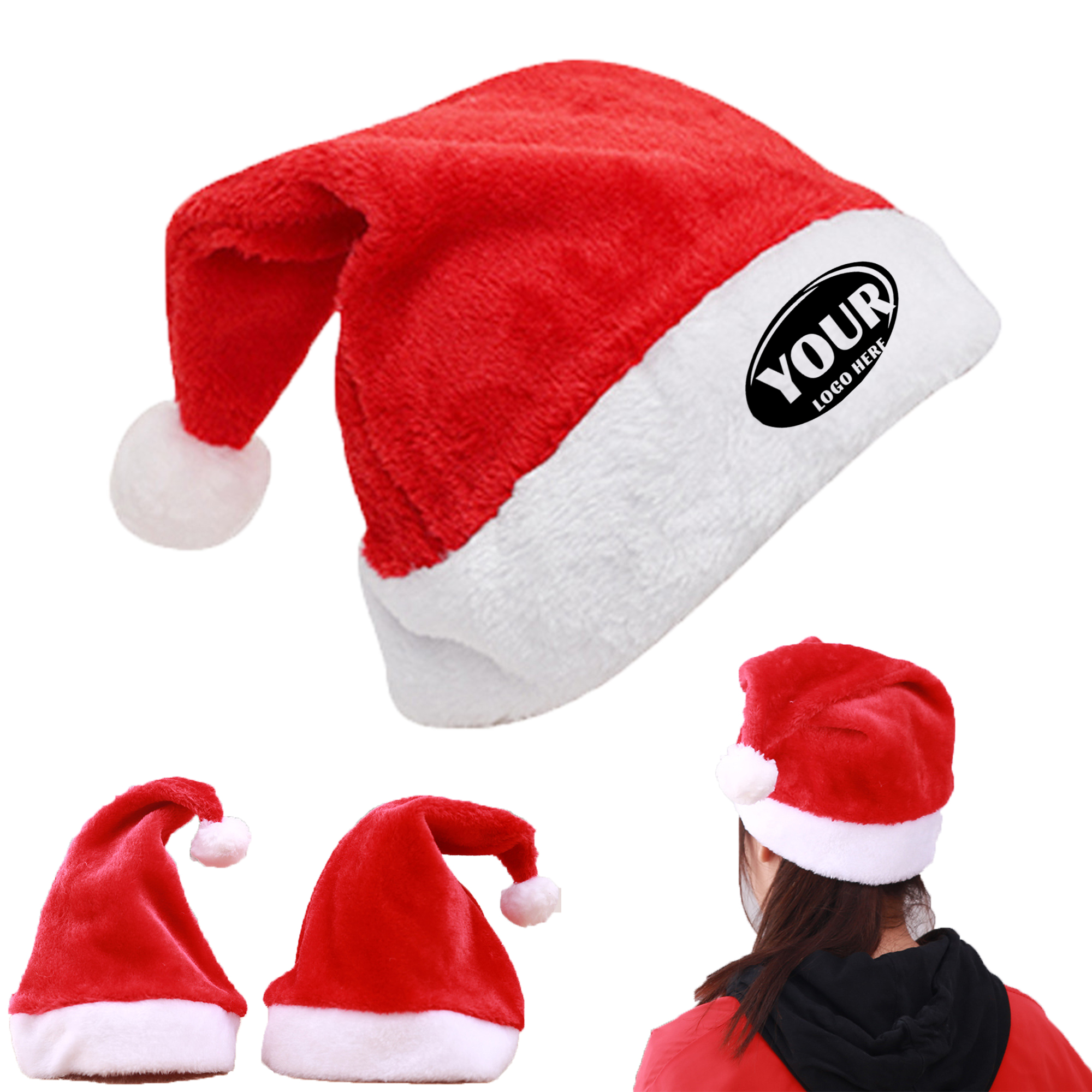 Cozy Fleece Holiday Hat For Adults 2