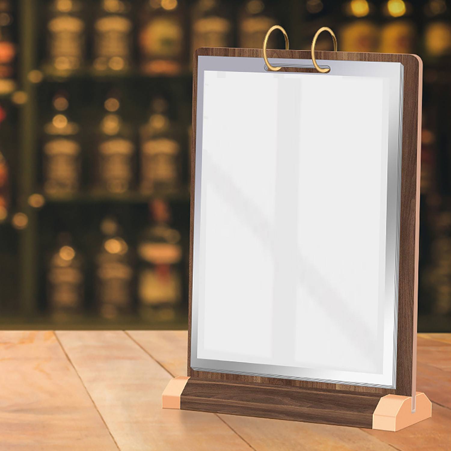 Wooden Promotional Display Stand Sign Holder 3