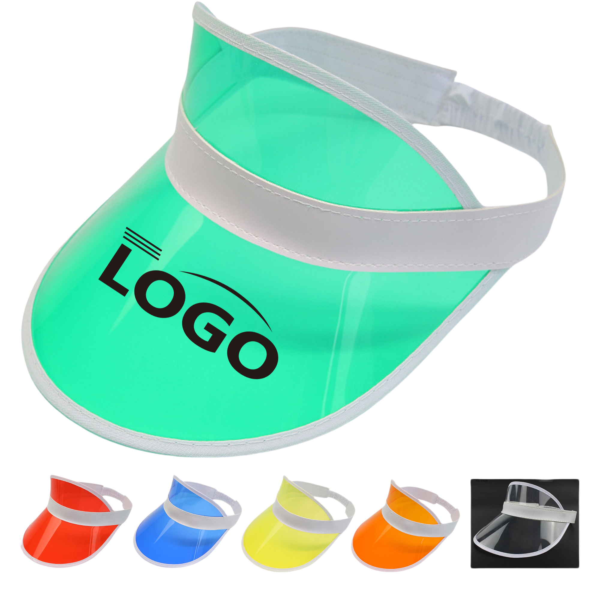 PVC Transparent Sun Visor MOQ20 1