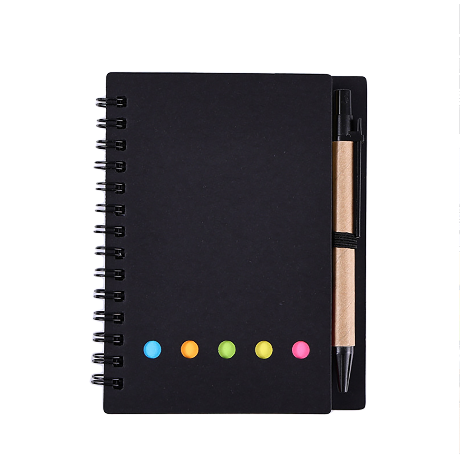 Lined Spiral Notebook w/ Pen Sticky Notes 9